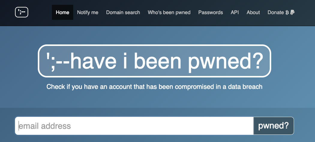 phew cyber security scam have i been pwned